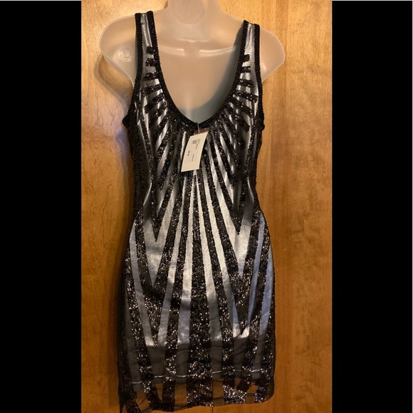 Black sequin tank dress - Picture 10 of 10